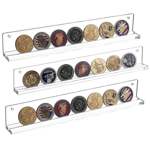 MyGift 3 Piece Acrylic Display Coin Holder Wayfair